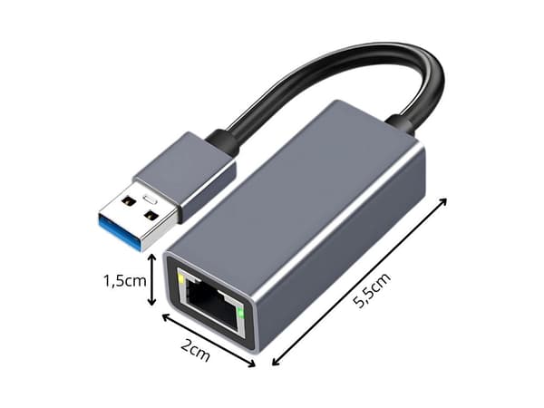 USB-Ethernetadapter - Nätverkskort RJ45 100 Mb