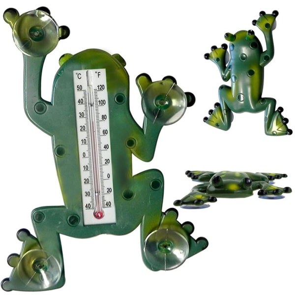 Vindustermometer / Termometer - Frosk Green