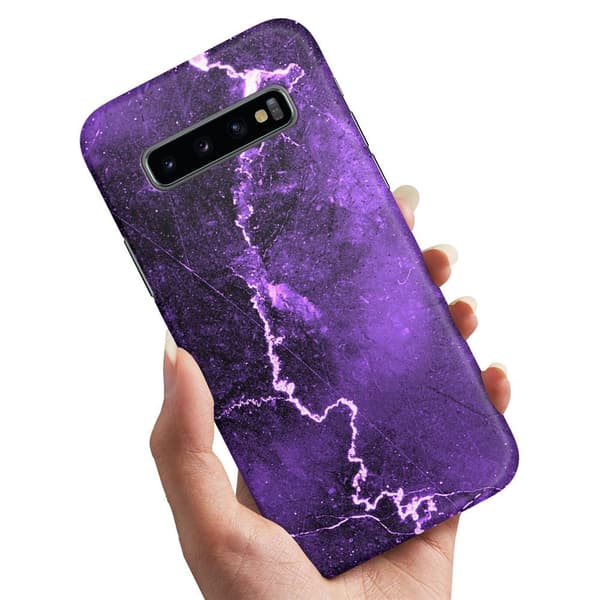 Cover / Mobilcover til Samsung Galaxy S10 - Marmor Multicolor