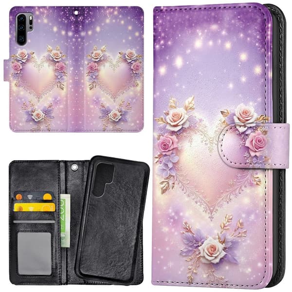 Huawei P30 Pro - Lommebok Deksel Heart