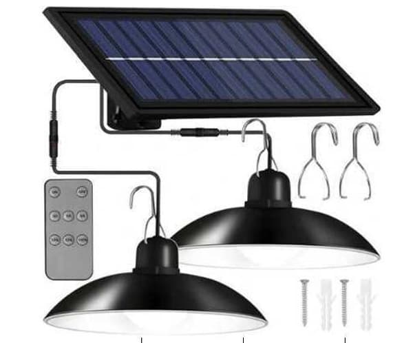 SOLAR LAMPA MED FJÄRRKONTROLL 2ST