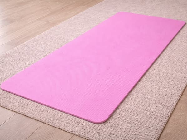 Yogamatta 170 cm tjock Pink