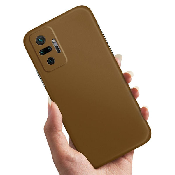 Deksel / Mobildeksel til Xiaomi Redmi Note 10 Pro - Brun