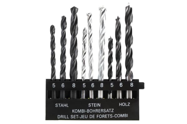 Borrset 9 delar kombi kassett