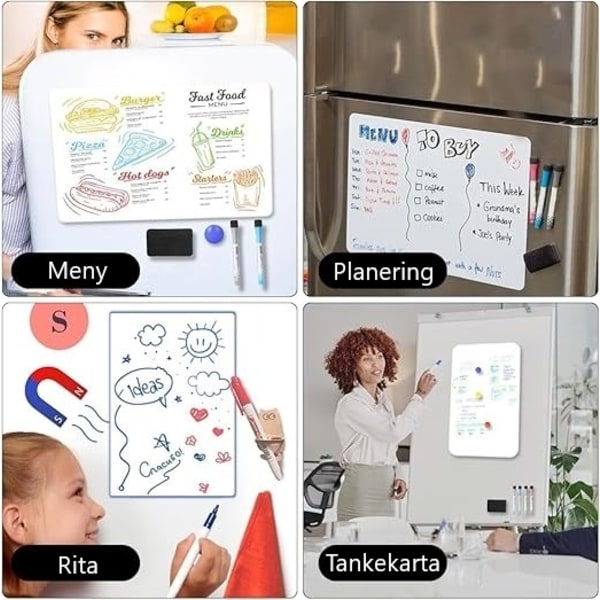 Magnetisk Whiteboard - A3