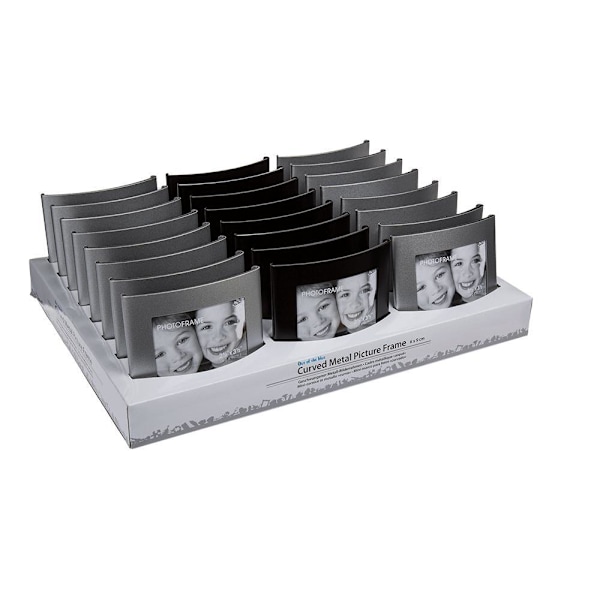 Kaarrettu Kuvakehys-Metallikehys-Taivutettu Metallikehys -6x9 cm MultiColor 2-Pack