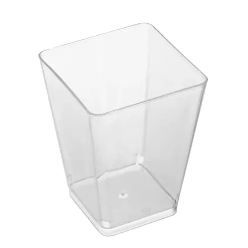 Firkantede plastbeger til mousse og dessert – 160 ml 200-Pack