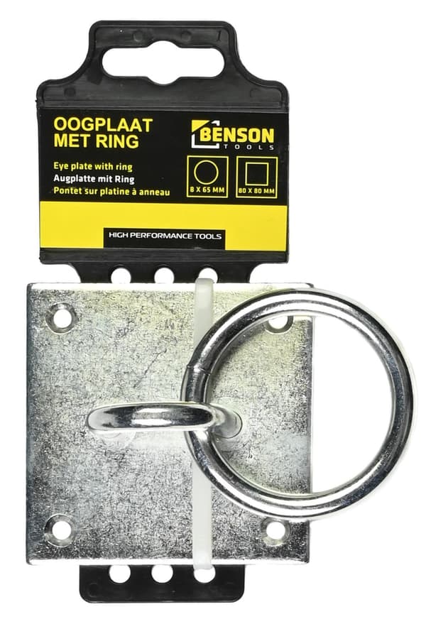 Ögleplatta med ring 8 mm