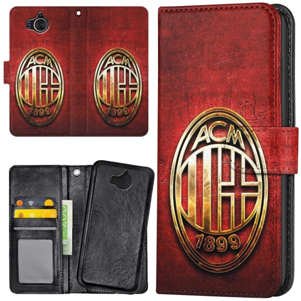 Huawei Y6 (2017) - Mobilcover/Etui Cover A.C Milan