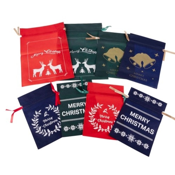 Presentpåsar Set - Jul - 8 st
