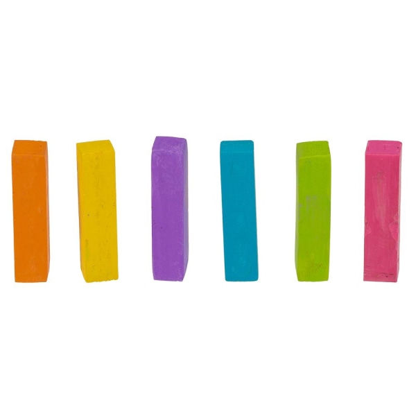 Hårkritt / Hårfarge for barn - 6 farger Multicolor