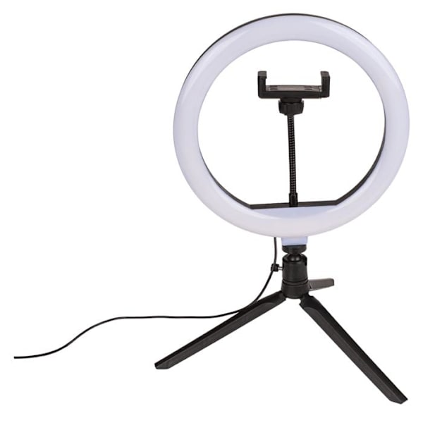 Selfie-lampe med Stativ til Mobil – LED White