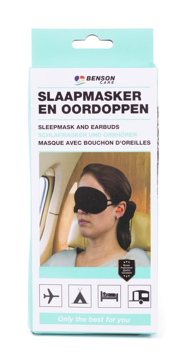 Resekit sovmask + öronproppar