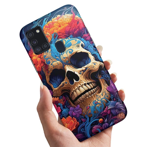 Deksel / Mobildeksel til Samsung Galaxy A21s - Skull