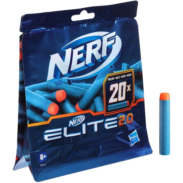 Nerf Elite 2.0 Refill - (20-Pack) Blå