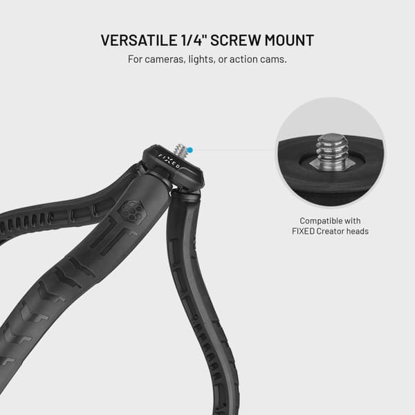 FIXED Creator Flexibelt stativ för smartphones Svart