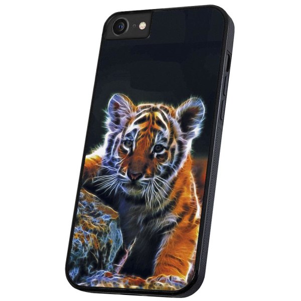 iPhone 6/7/8/SE - Deksel/Mobildeksel Tigerunge Multicolor