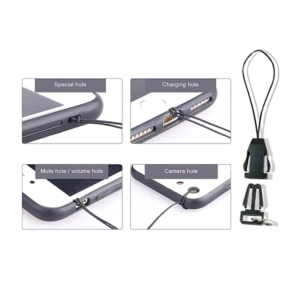 Quick Release Avainnauha – Avainpidike Narulla – 3-kpl Black