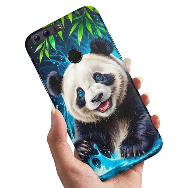 Cover / Mobilcover til Huawei Honor 8 - Panda