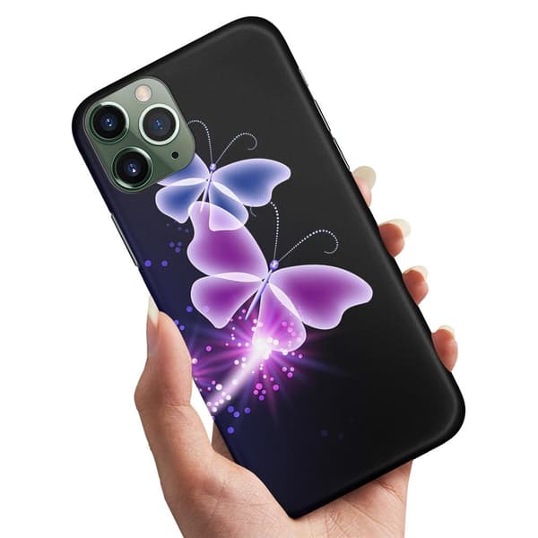 Deksel / Mobildeksel til iPhone 11 Pro - Lilla Sommerfugler