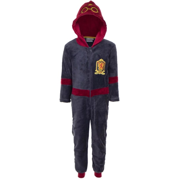 Harry Potter Onesie for barn - Fleece - Pyjamas Grey Grå - 102 cm 7709 |  Grey | Grå - 102 cm | Fyndiq