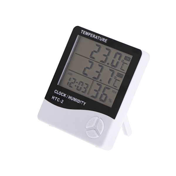 Hygrometer Termometer Fuktighetsklocka HTC-2