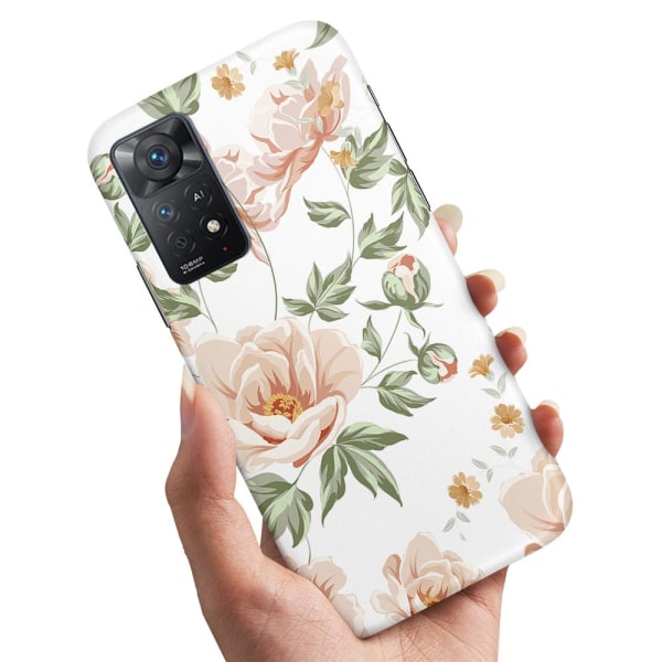 Xiaomi Redmi Note 11 - Deksel/Mobildeksel Blomstermønster