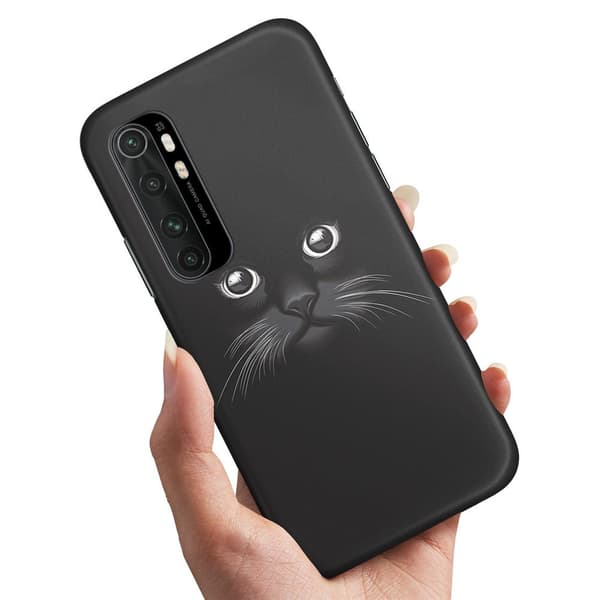 Deksel / Mobildeksel til Xiaomi Mi Note 10 Lite - Svart Katt