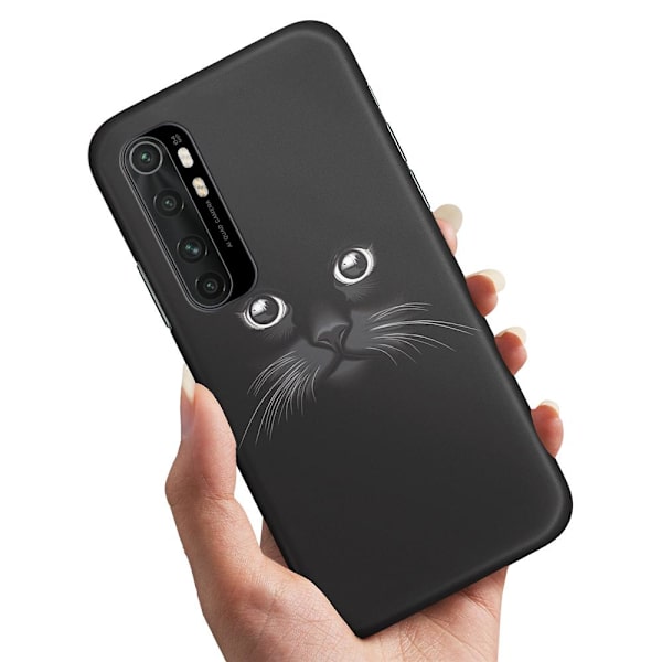 Xiaomi Mi Note 10 Lite - Skal/Mobilskal Svart Katt