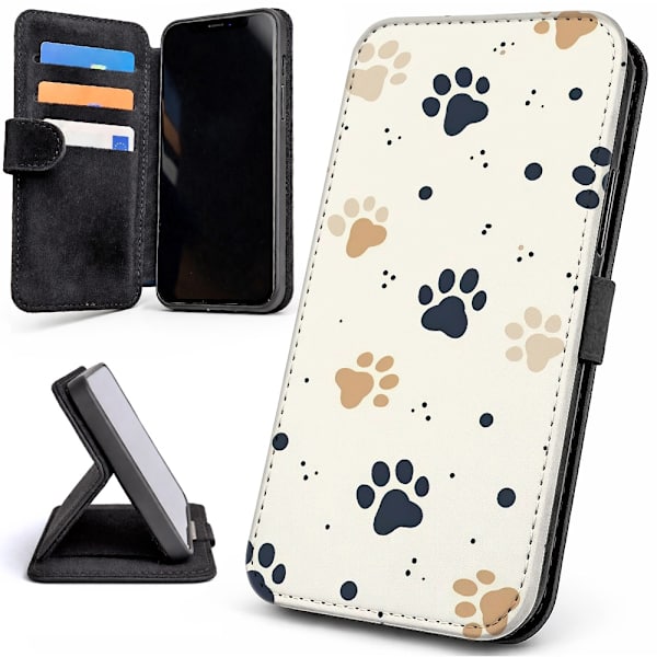 Lommebok Deksel / Mobildeksel til iPhone 16e / 17e - Paws