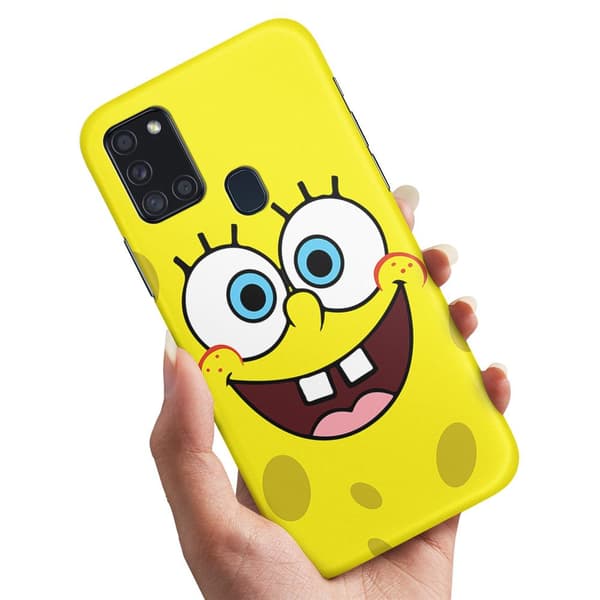 Deksel / Mobildeksel til Samsung Galaxy A21s - Svampebob
