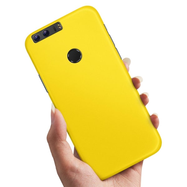 Huawei Honor 8 - Cover/Mobilcover Gul Yellow