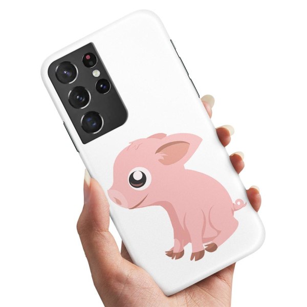 Samsung Galaxy S21 Ultra - Cover / Mobil Cover Mini Pig