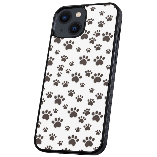 iPhone 14/15 Plus - Skal/Mobilskal Paw Pattern