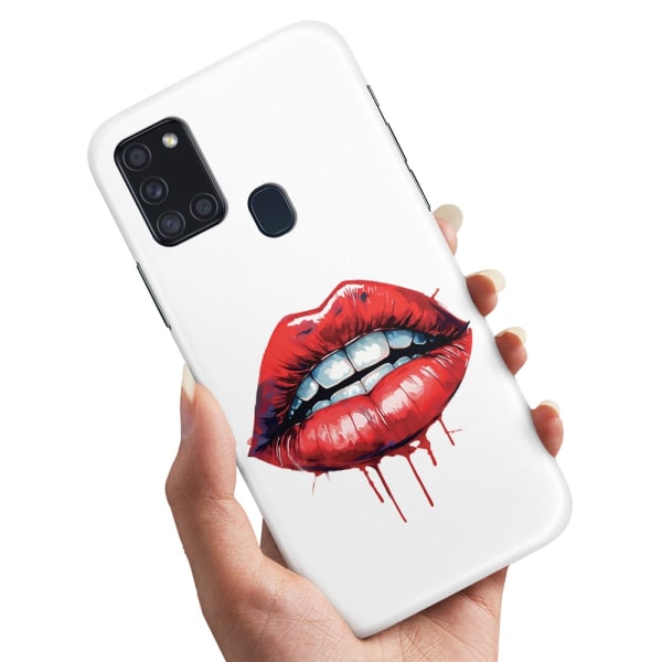 Samsung Galaxy A21s - Cover/Mobilcover Lips