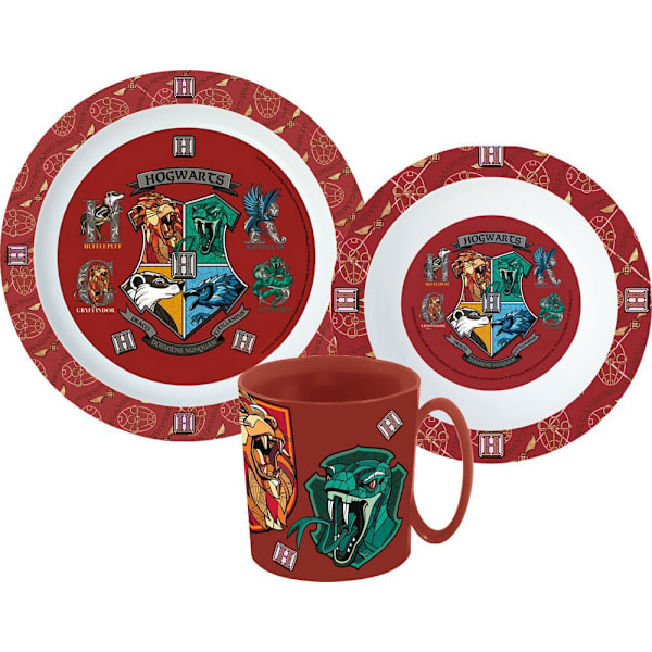 Harry Potter middagsset, mikropolymer-set med mugg 350 ml