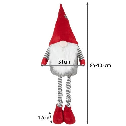 Gnome / Tomte Nisse Docka - Teleskopisk 90cm