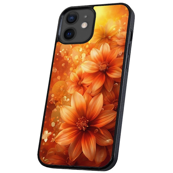 iPhone 12 Mini - Deksel/Mobildeksel Flowers