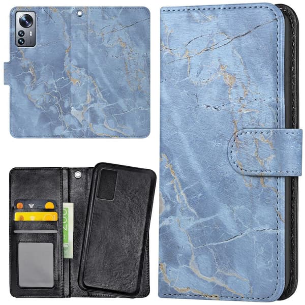 Xiaomi 12 Pro - Lommebok Deksel Marmor