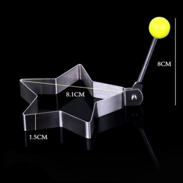 2-Pak - Eggform / Form til Egg Silver Stjärna 