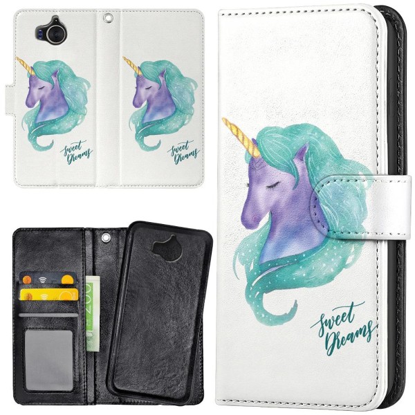 Huawei Y6 (2017) - Mobilcover/Etui Cover Sweet Dreams Pony