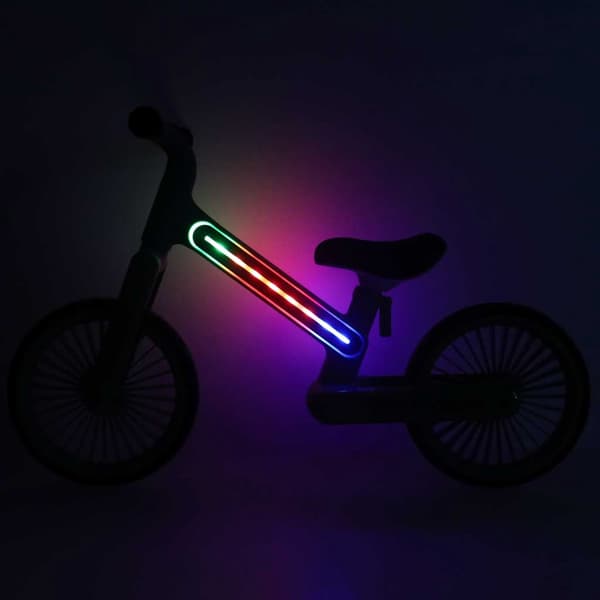 Balanscykel med LED för barn - Springcykel Mörkblå