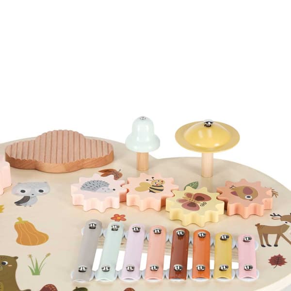 Träbord musikbräda cymbaler