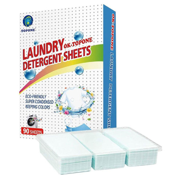 90-Pack Laundry Sheets / Tvättark - Tvättmedel Vit