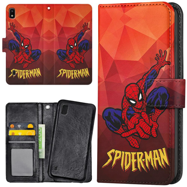 Samsung Galaxy A10 - Plånboksfodral/Skal Spider-Man