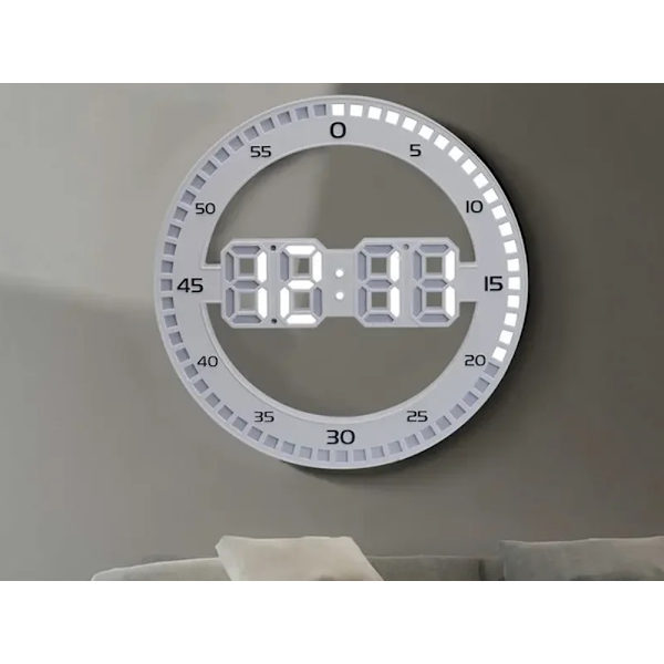 LED-termometer - Digital klocka med bakgrundsbelysning