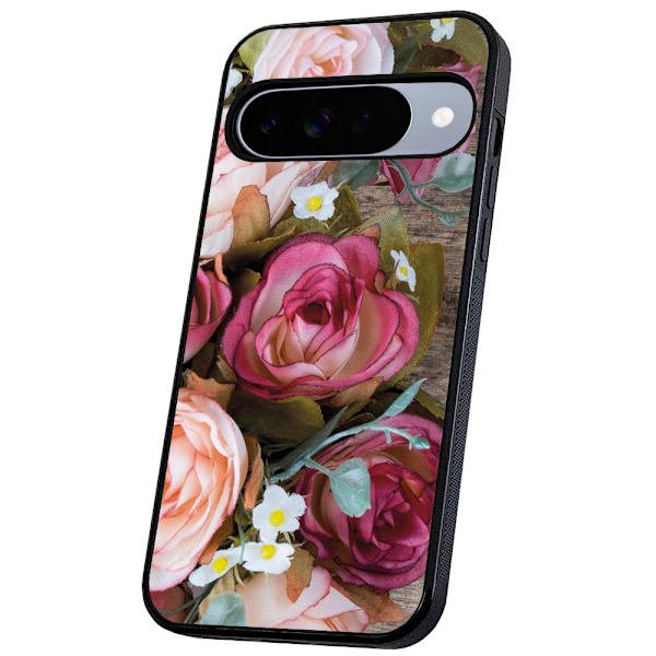 Google Pixel 10/10 Pro - Deksel/Mobildeksel Blomster