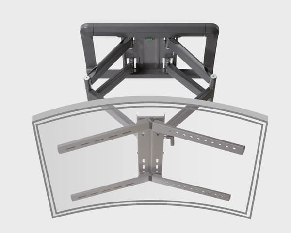 Vivanco 2-arm Vridbart väggfäste VESA 600/85"/60kg Titan