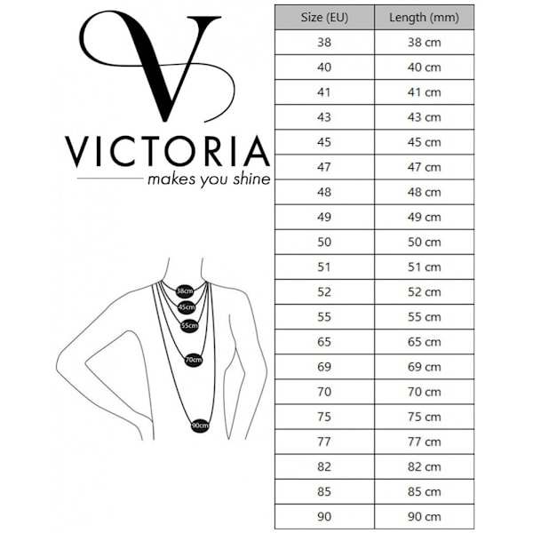Halsband i roseguld från Victoria