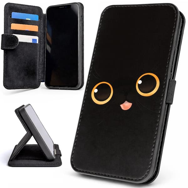 Lommebok Deksel / Mobildeksel til iPhone 12 / 12 Pro - Cat